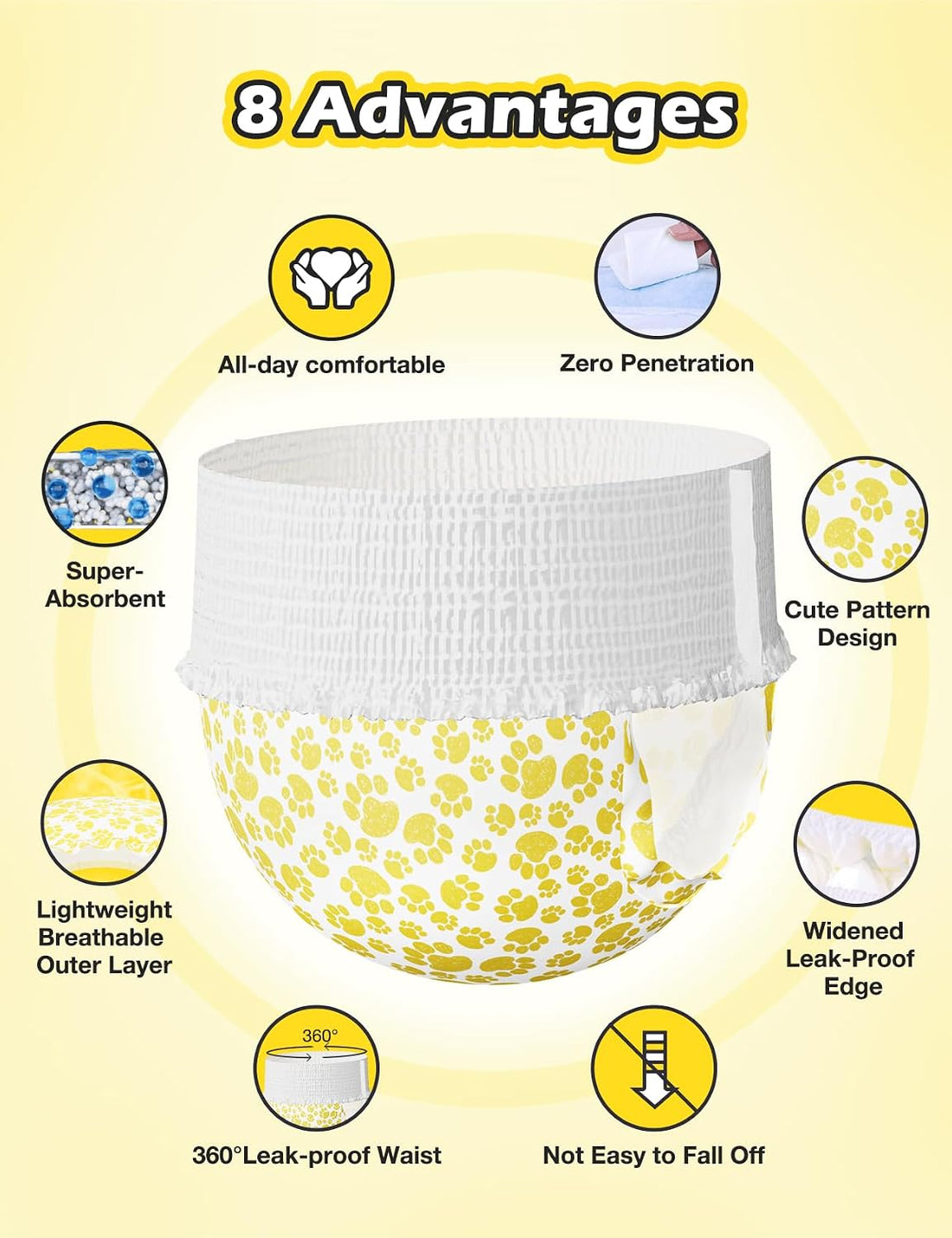 Dono Disposable Pull Up Dog Diapers Female