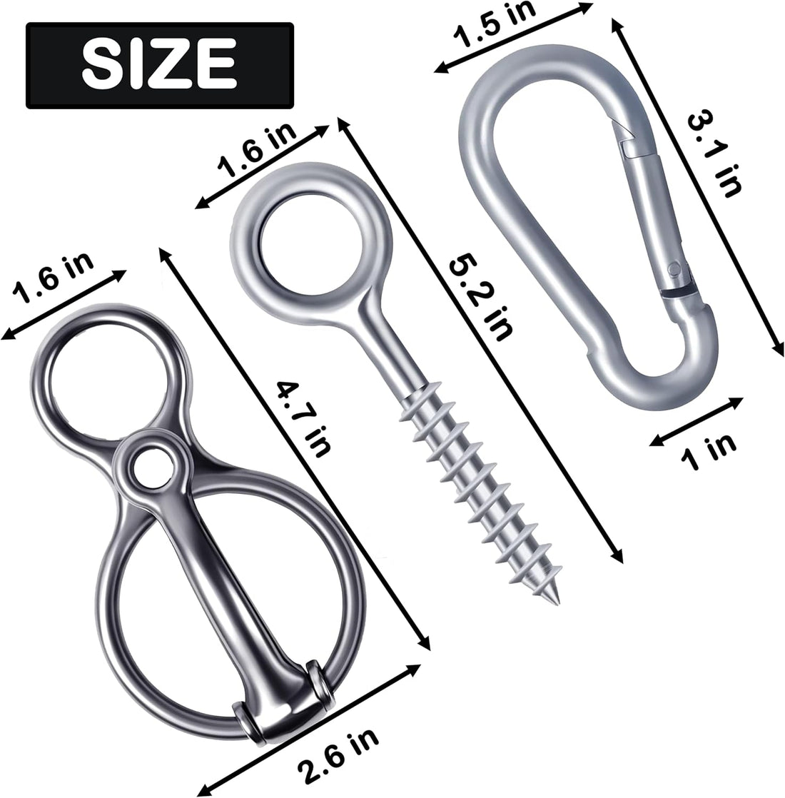 Horse Tie Ring Stainless Steel Pull Resistant Tack Accessory