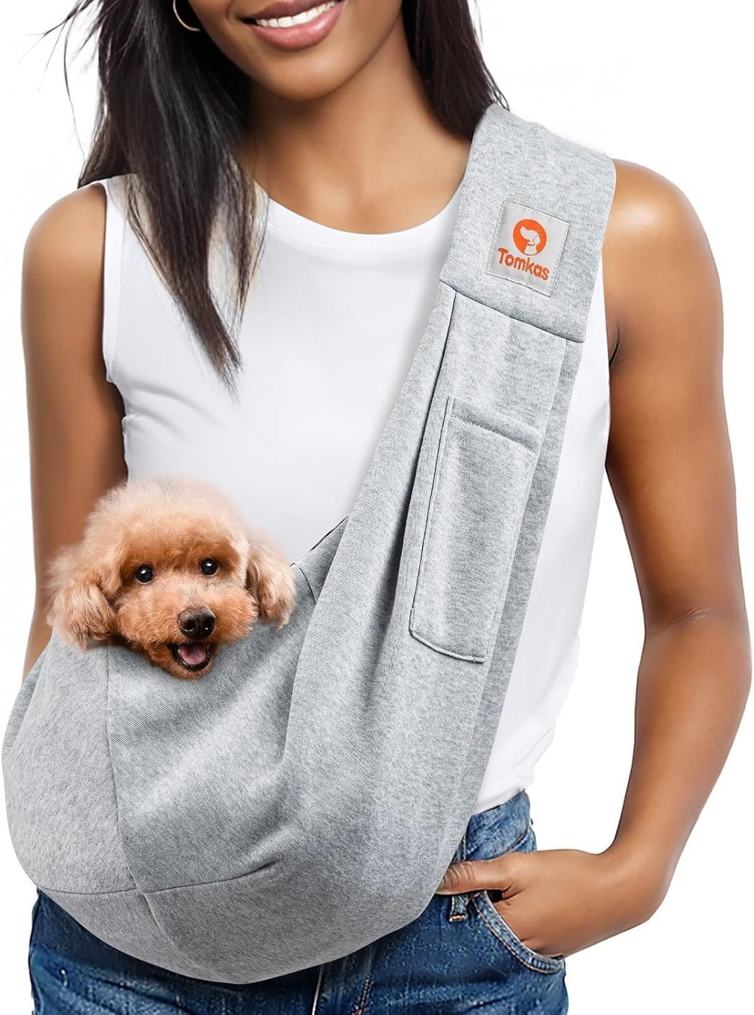 Tomkas Small Dog Cat Sling Carrier Puppy Purse Travel Wrap Soft