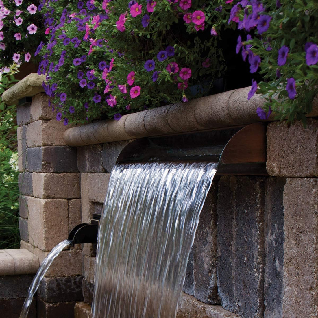 Atlantic Water Gardens 304 Copper Finish Waterfall Spillway, 36-inch