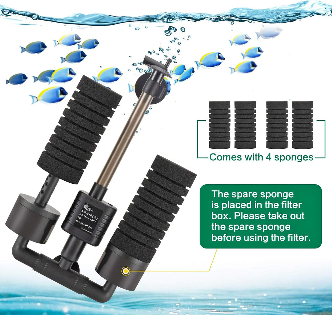 AQQA Electric Sponge Filter for Aquarium