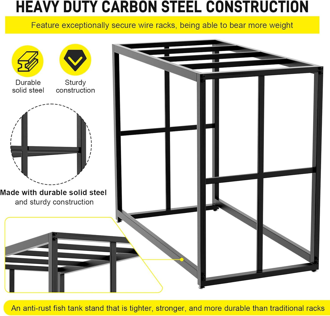 Likeem Fish Tank Stand Metal Aquarium Stand 40 Gallon Aquarium Turtle