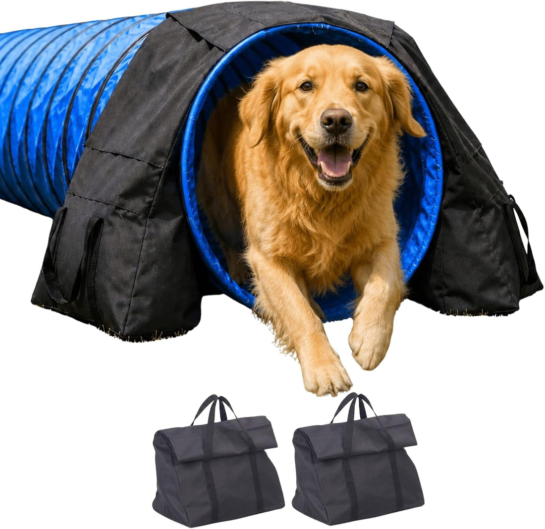 Japard Upgraded 2 Pack Dog Agility Equipment, Tunnel Sandbags