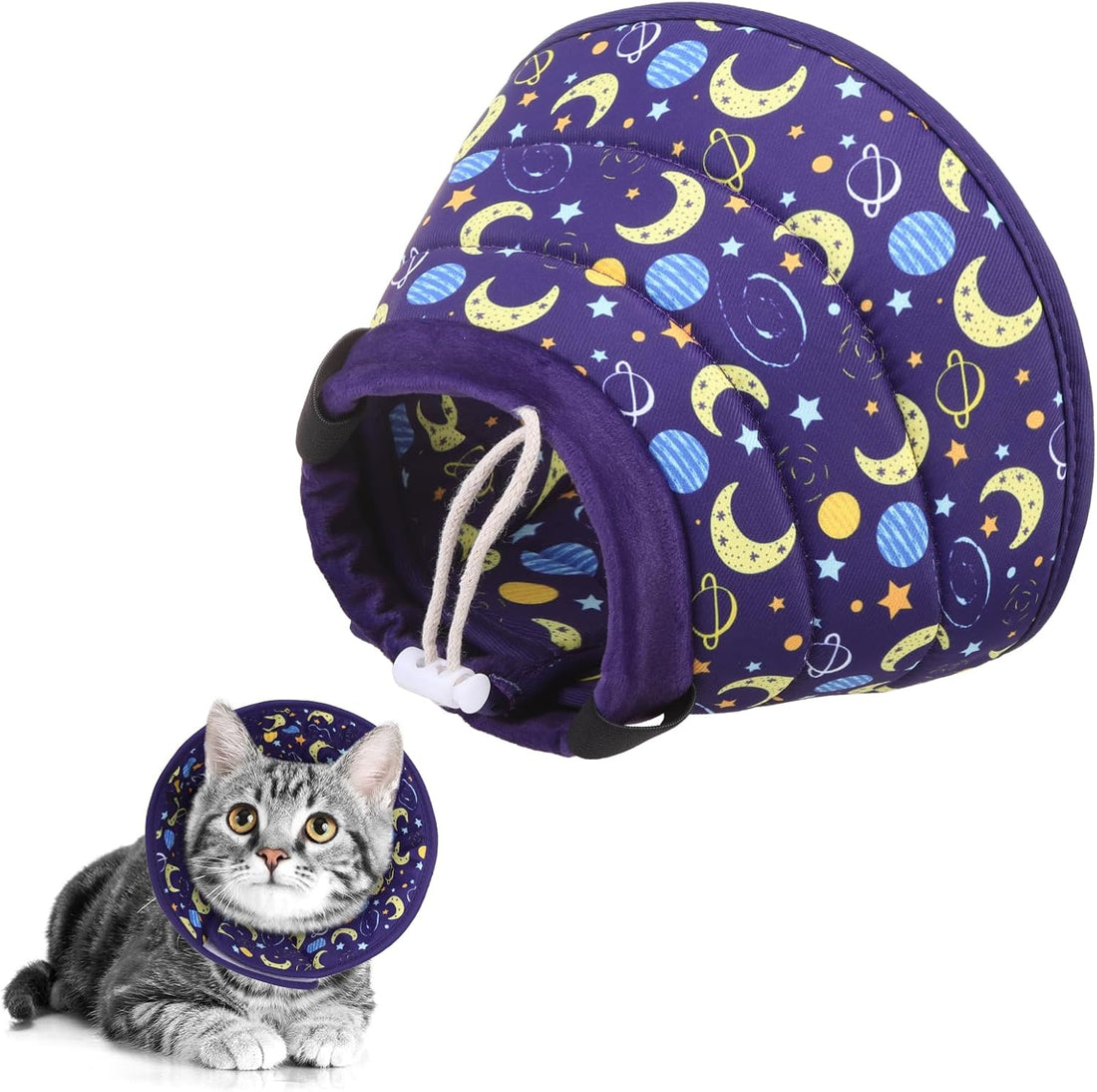 KOOLTAIL Cat Cone Collar Soft, Adjustable Cat Cones to Stop Licking