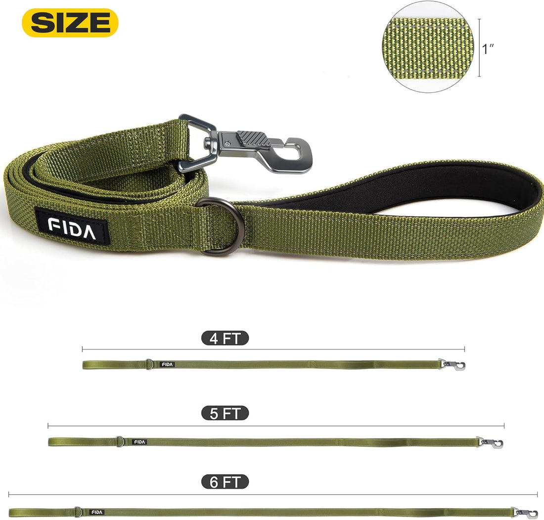 Fida Heavy Duty Dog Leash for Medium Large Dogs, 4 FT