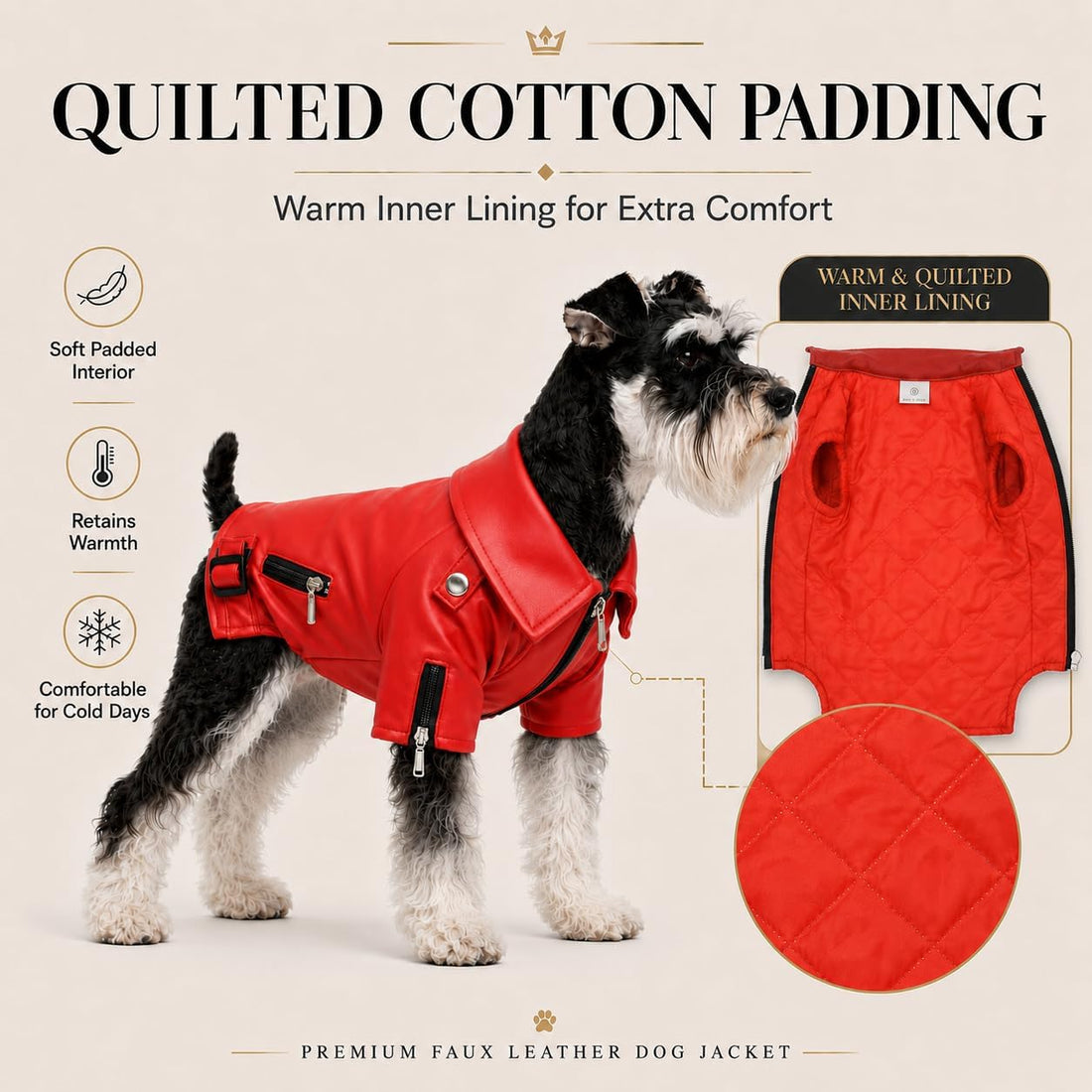 Lovelonglong Cool Dog Leather Jacket