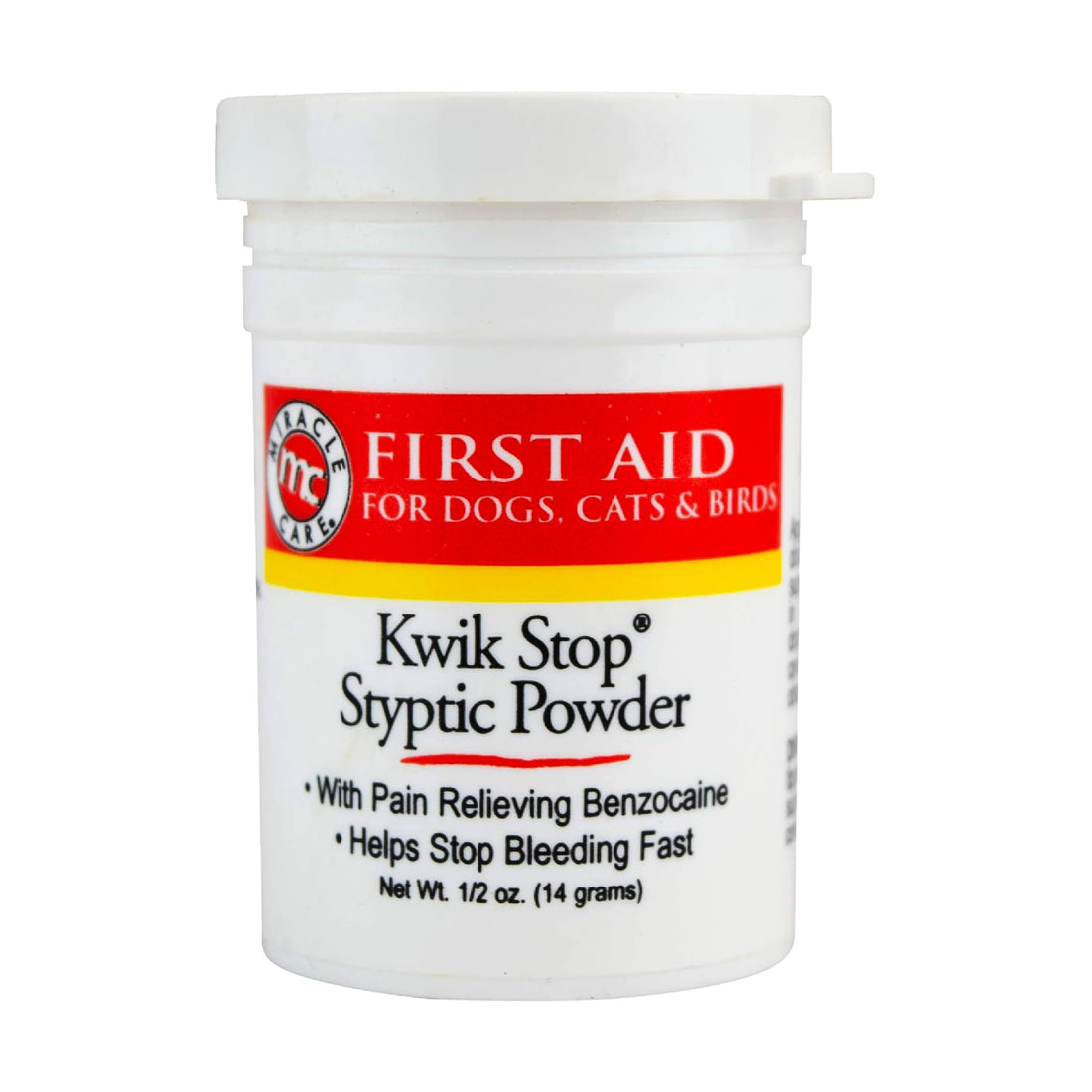 Miracle Care Kwik Stop Styptic Powder for Dogs, Cats and Birds