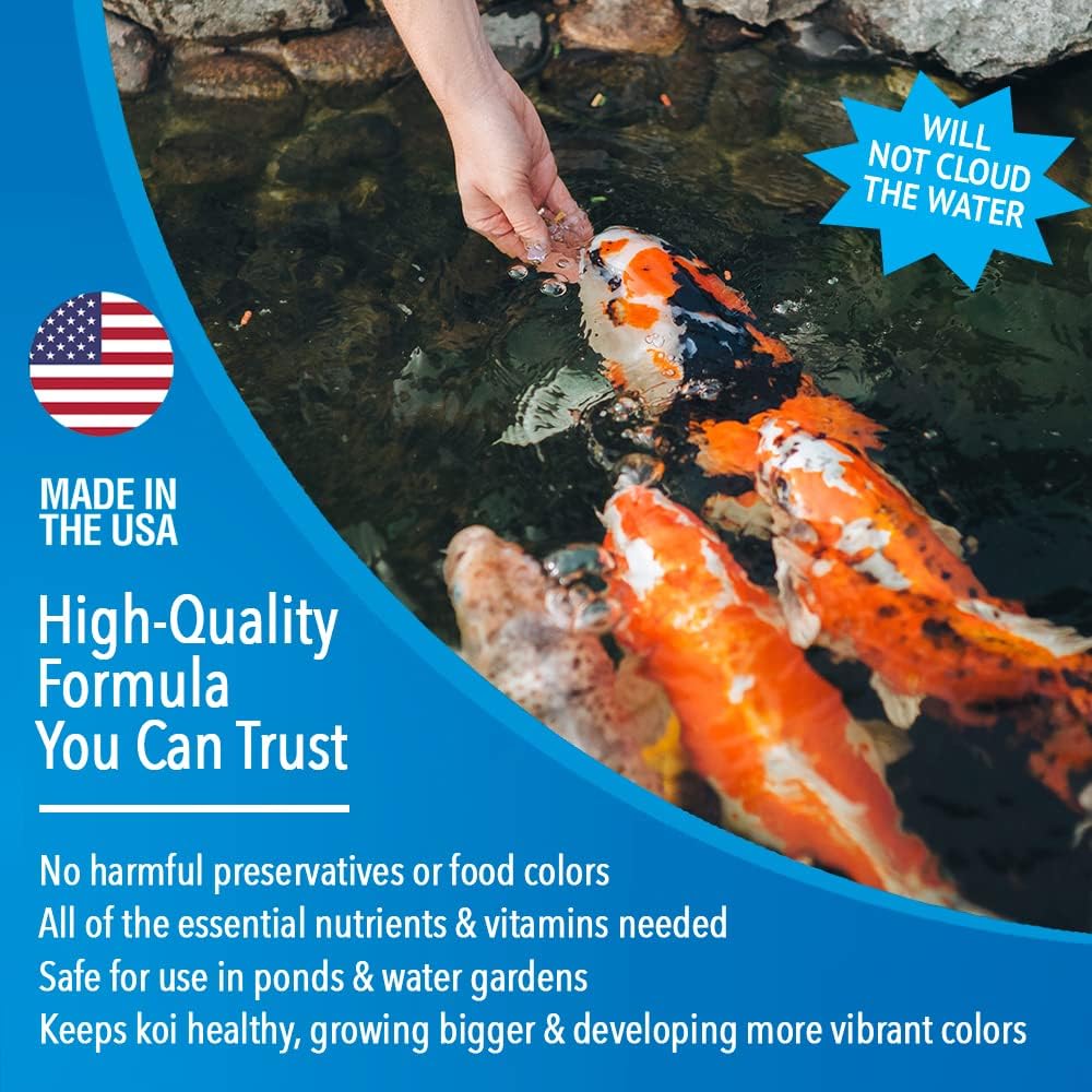 MICROBE-LIFT Sinking Fish Food Pellets for Ponds, Water Gardens