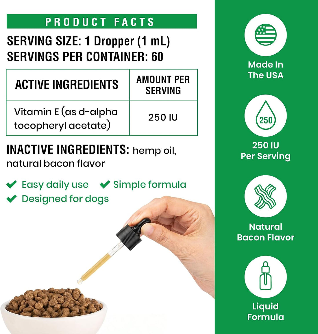 Vitamin E for Dogs Liquid 250 IU