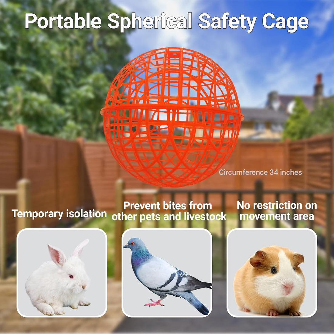 Rolling Small Animal Ball Cage, 11 Inch, 1 Pack
