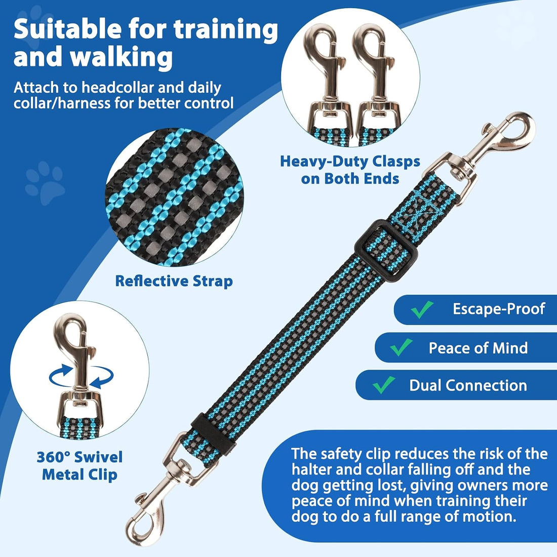 BARKLESS No Pull Dog Head Collar for Gentle Training Walking