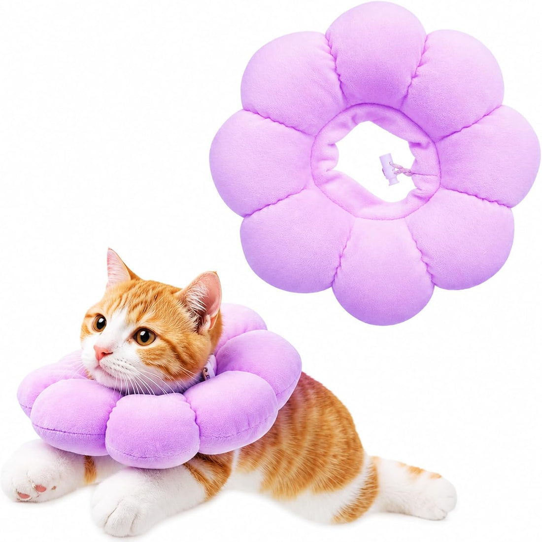 Cat Cone Collar, Comfy Cat Recovery Elizabeth Collar to Stop Licking