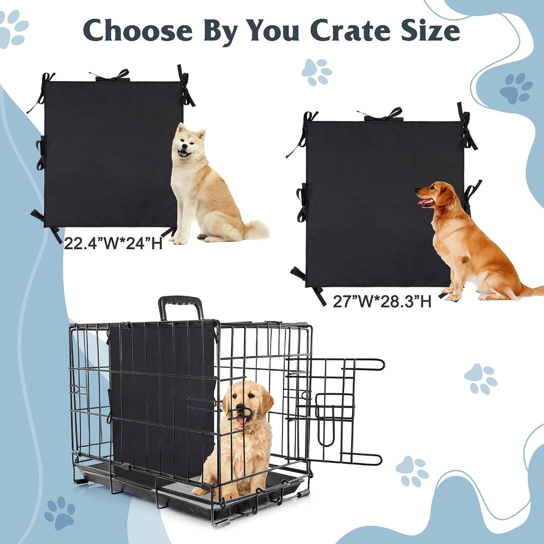 Leekalos Soft Dog Crate Divider Panel (Divider Only, Without Crate)
