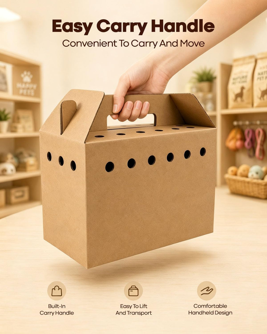 12 Pack Cardboard Pet Carrier