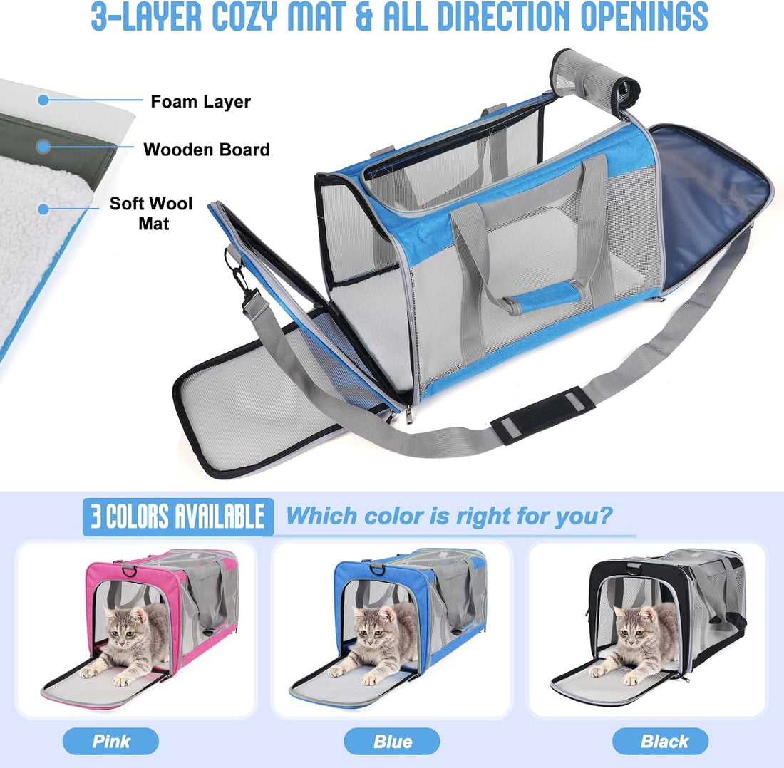 Pet Carrier for Large Cats of 20 Lbs
