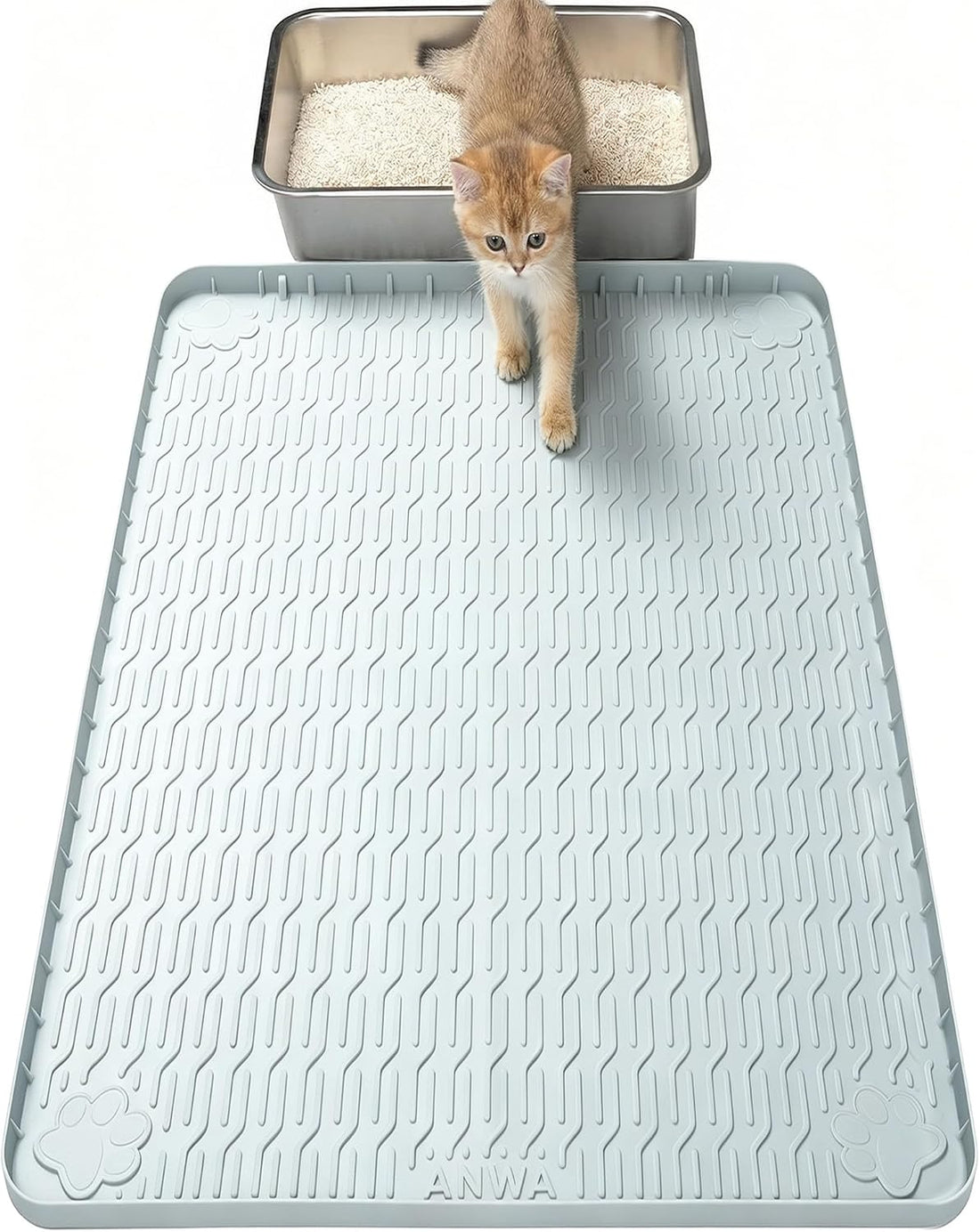 ANWA Waterproof 40" x 28" Extra Large Litter Box Mat