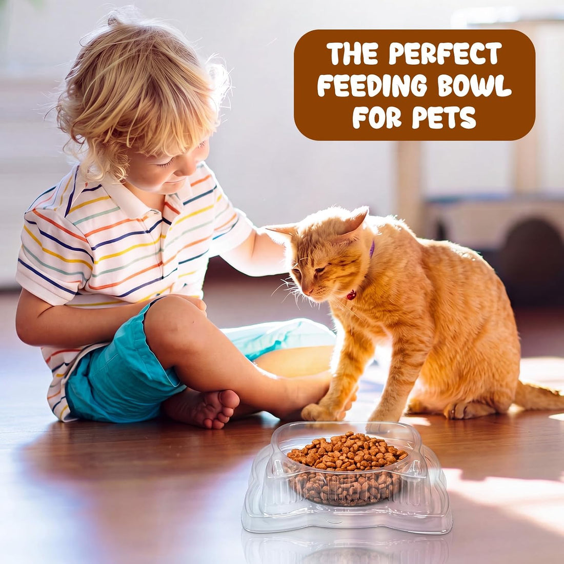 Waydress 100 Pcs Disposable Pet Bowls Anti Ant Cat Dog Food Bowl