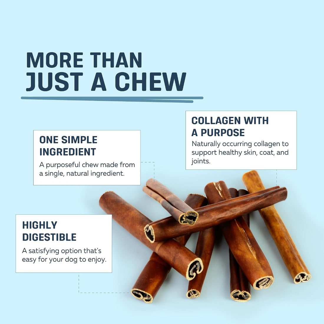Big Lu -Beef Collagen Sticks for Dogs, 12 Inch
