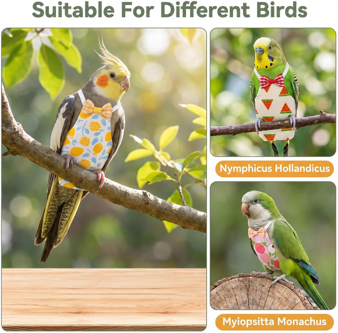 Bird Diaper with Waterproof Inner & Diapers Replacement
