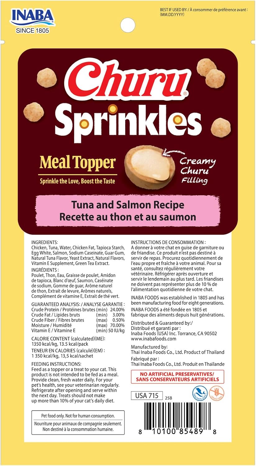 INABA Churu Sprinkles for Cat, Soft & Chewy Churu Filled