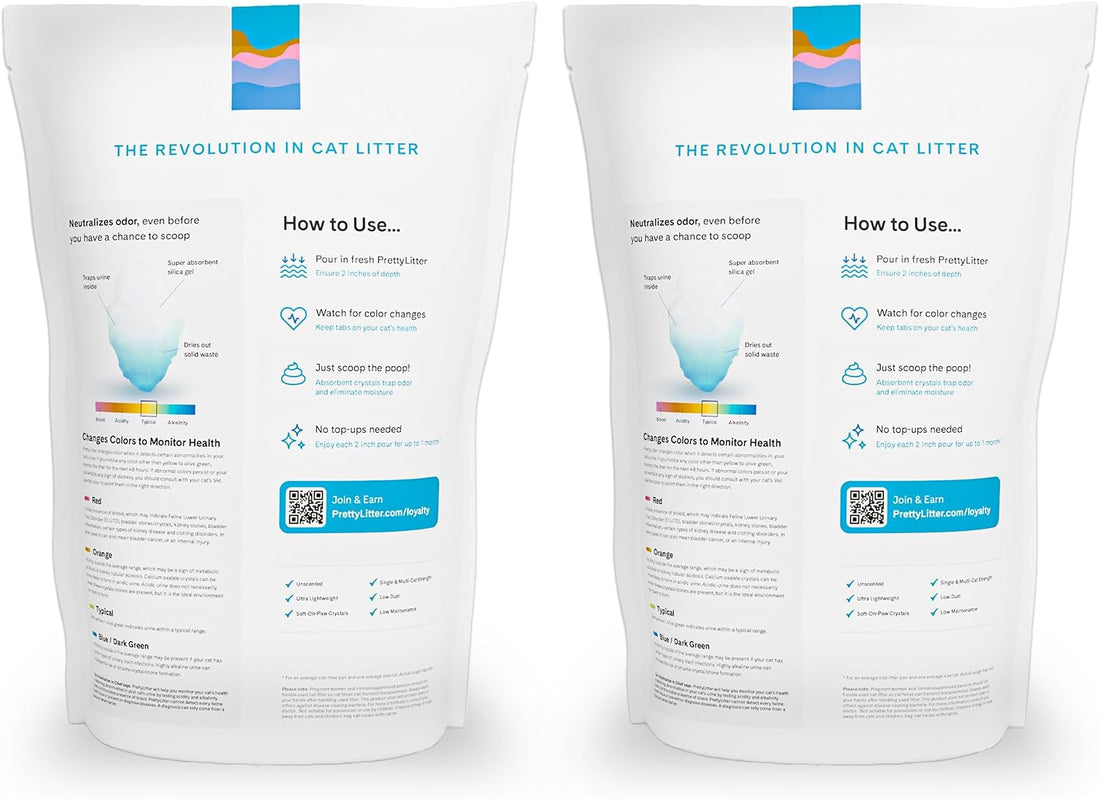 PrettyLitter Health Monitoring Cat Litter | Lightweight & Low Tracking