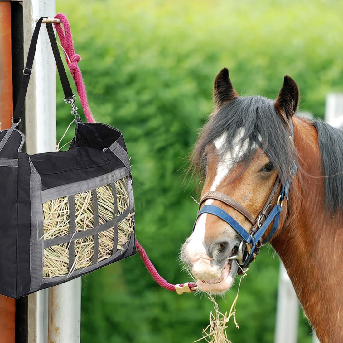 2 Pcs Horse Bucket Strap Hangers,Horse Suppliers Adjustable Nylon