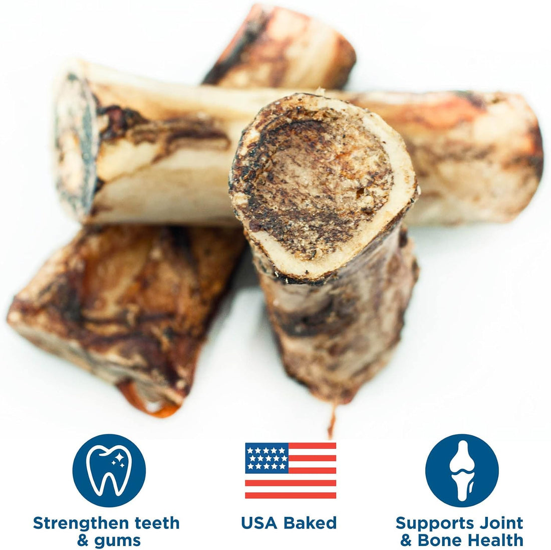 Best Bully Sticks Marrow Bones for Dogs, Large, 3 Count