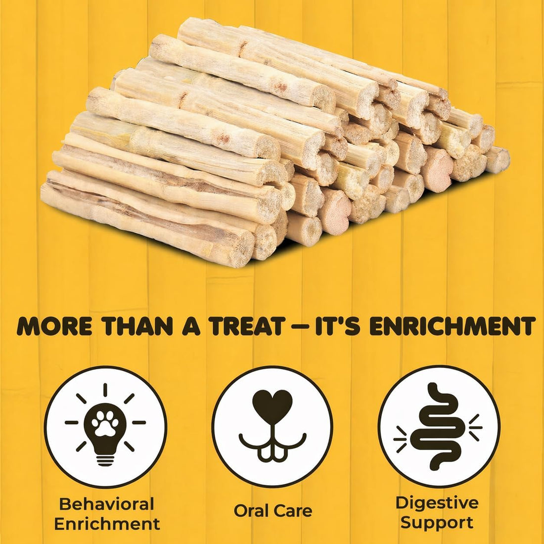 SunGrow Sweet Bamboo Chew Sticks for Rabbits