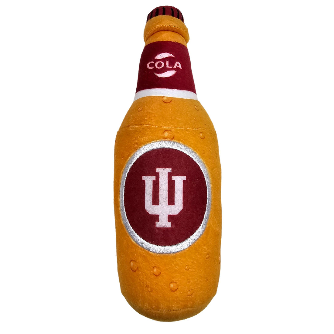 NCAA Indiana Hoosiers Beer Bottle Plush Dog & CAT Squeak Toy- Cutest