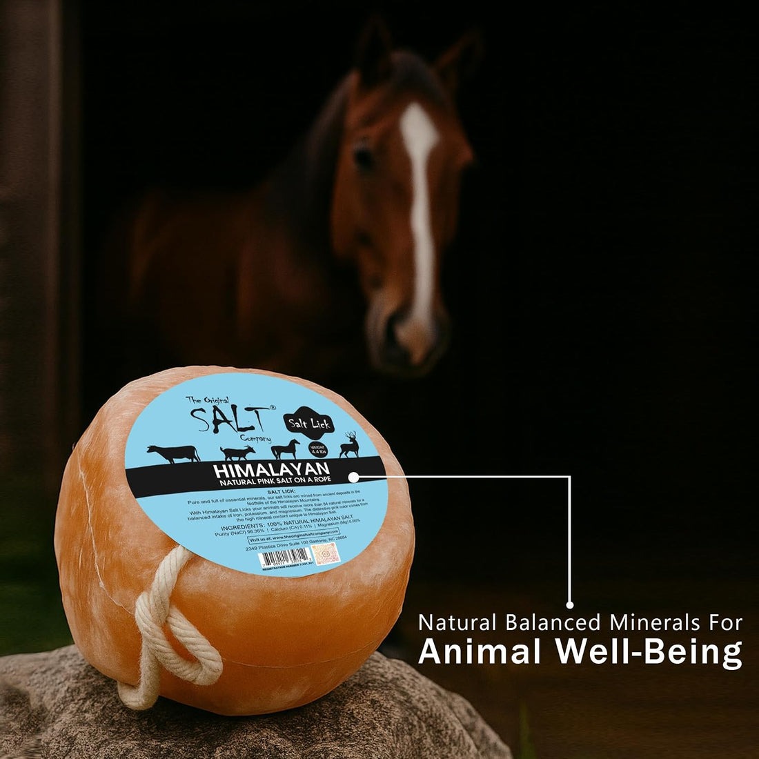 100% Organic Himalayan Salt Lick Provides Essential Minerals for Your