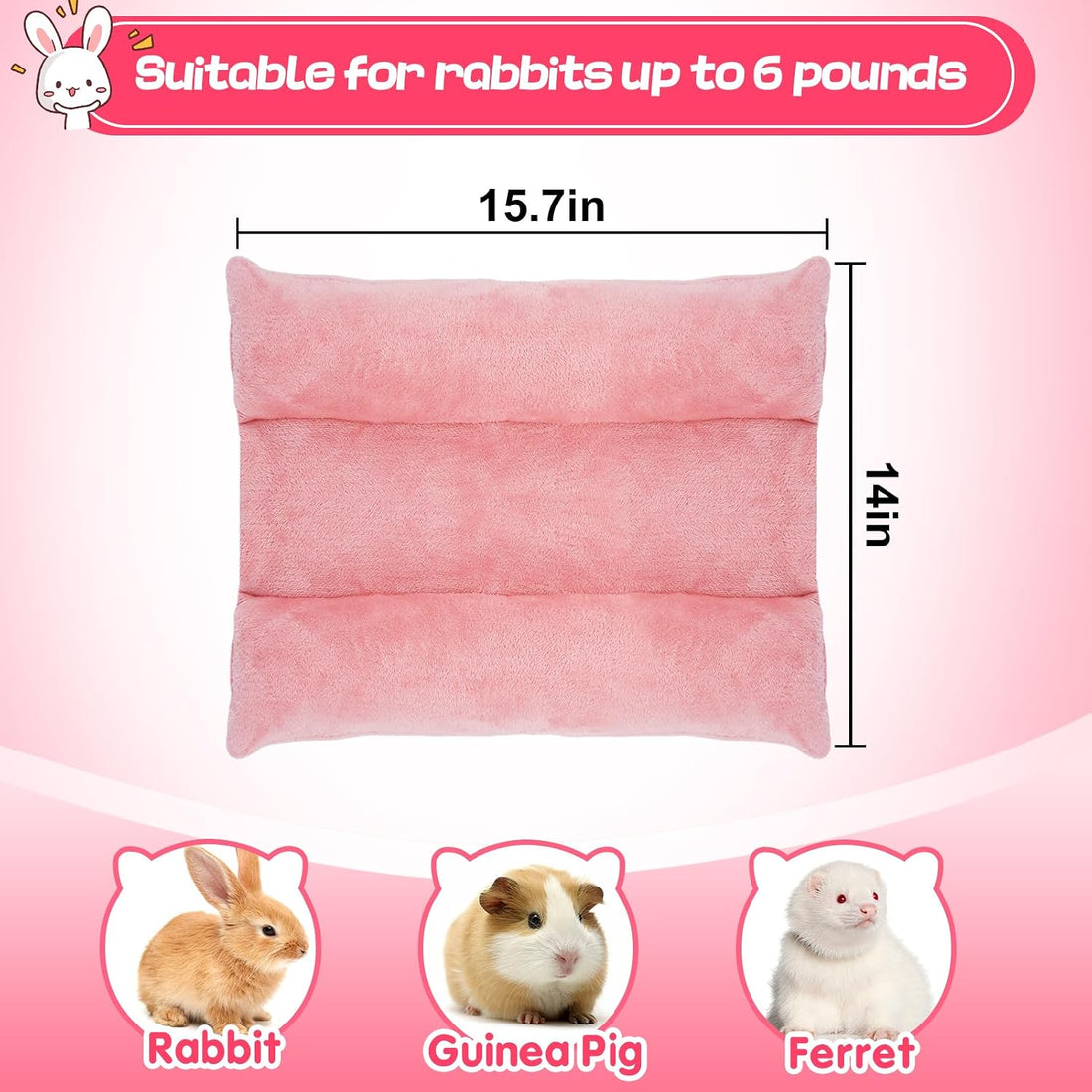 Alphatool 15.7" x 14" Soft Bunny Bed