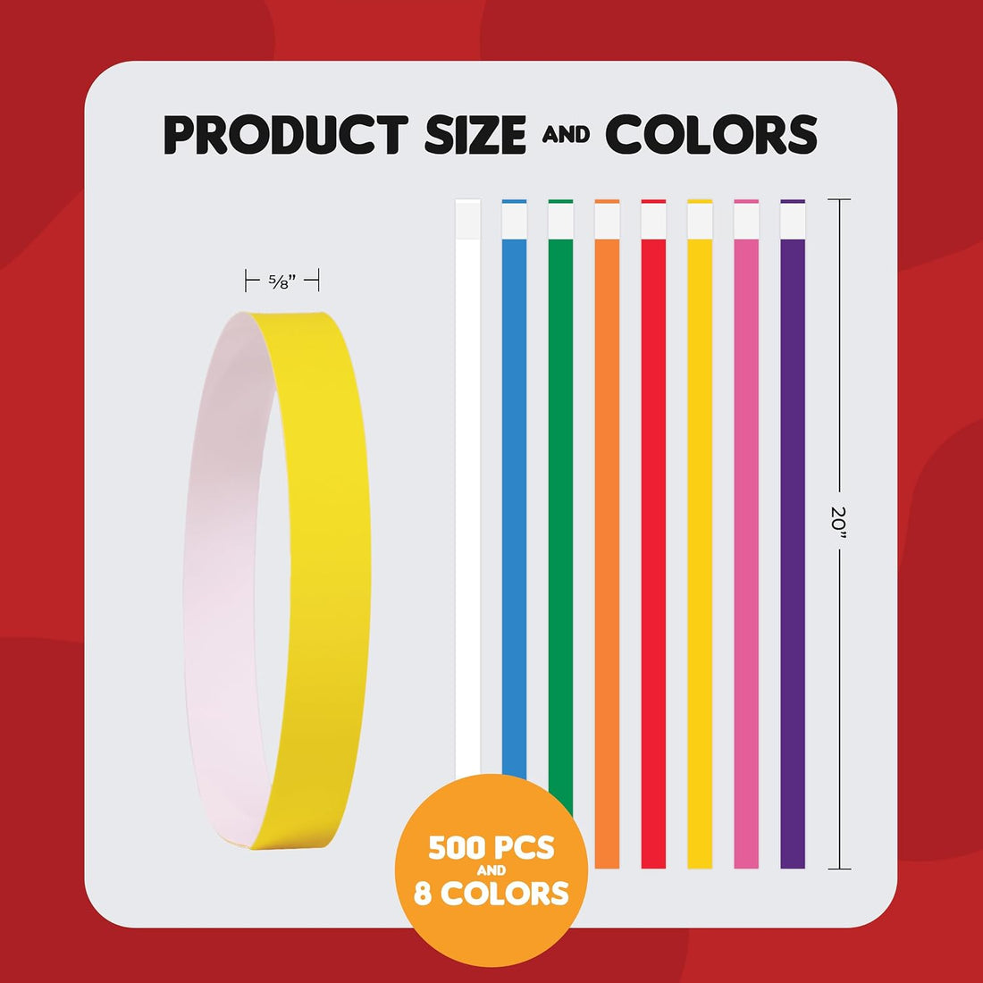 Max Premium Pet ID Collars - 20 Inch - 500 Count - Variety