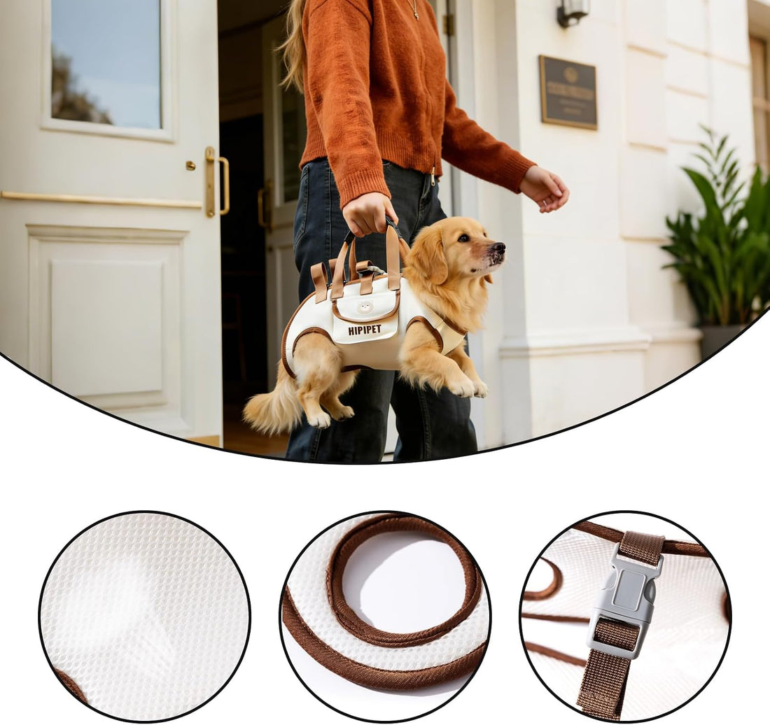 Small Dog Sling Carrier - Breathable Puppy Carrier with Pockets