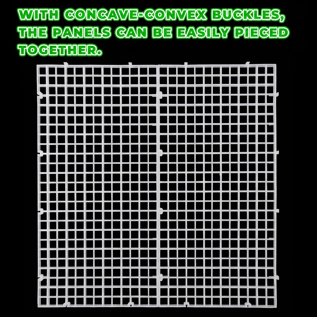 Okllen Set of 12 Plastic Egg Crate Aquarium Divider with 12 Clips