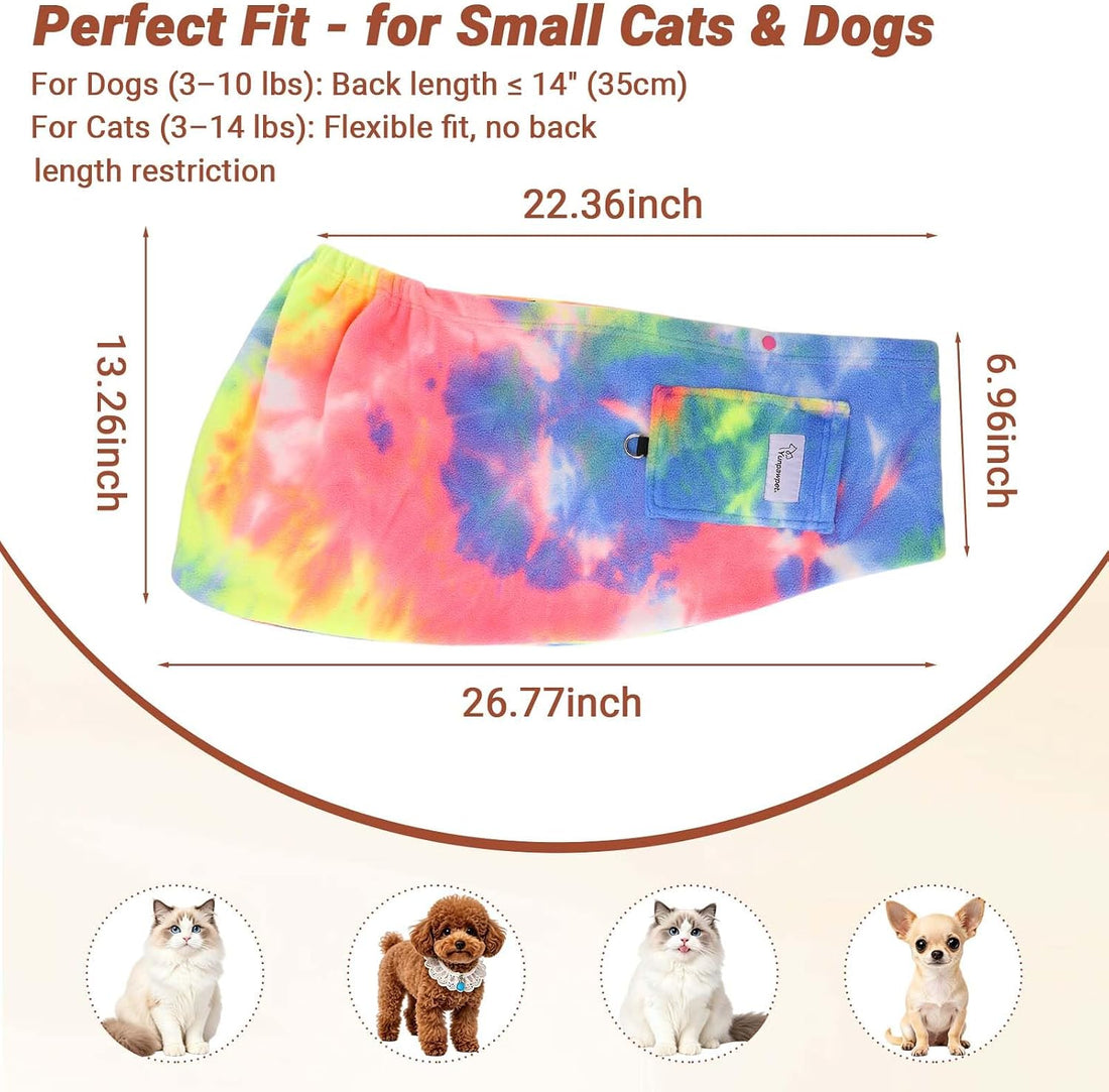 Hands-Free Cat Sling Carrier for Small Dogs & Cats, Soft Fleece