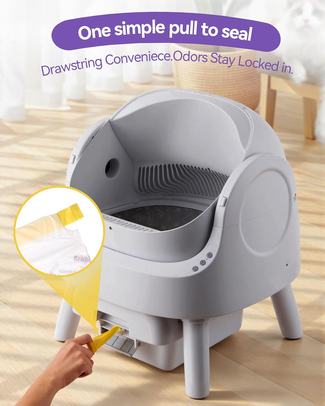 120 Count Cat Litter Box Bags Compatible with PetPivot AutoScooper