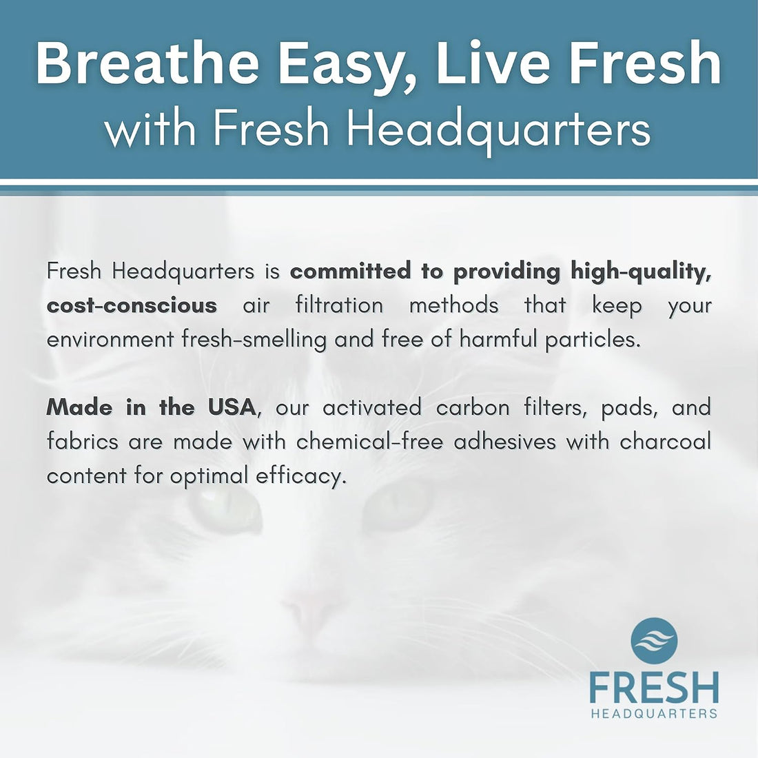 Fresh Headquarters 6-Pack Cat Litter Box Filter Replacement