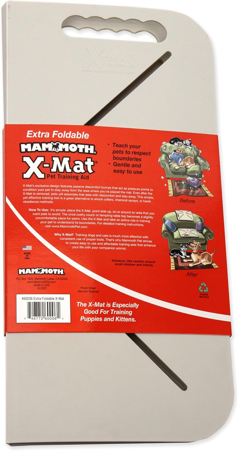 Mammoth Pet Products X-Mat Foldable Training Mat, 18-Inch, Beige