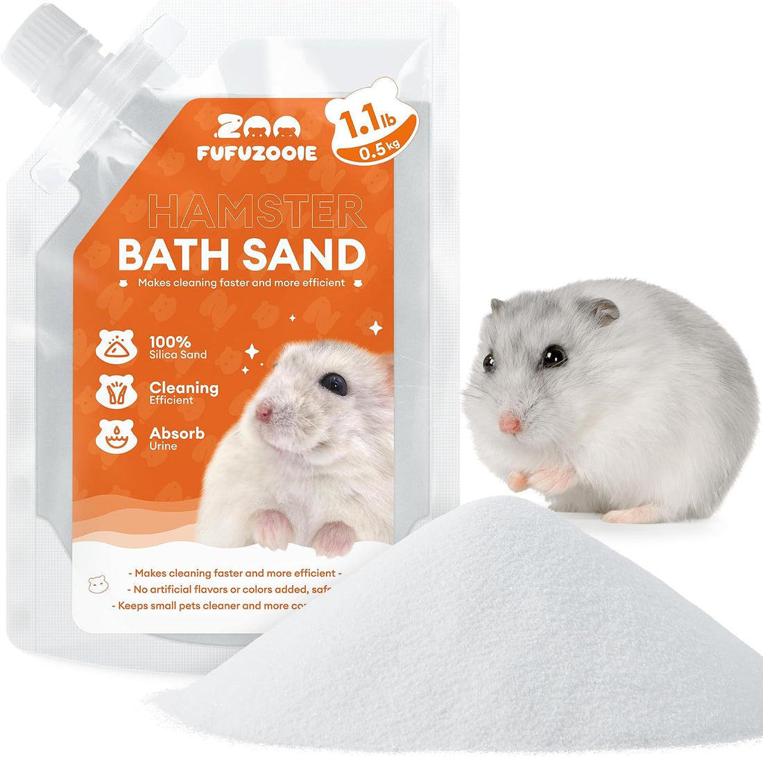 Hamster Bath Sand, 18oz Natural Desert Sand for Gerbil & Syrian Mice