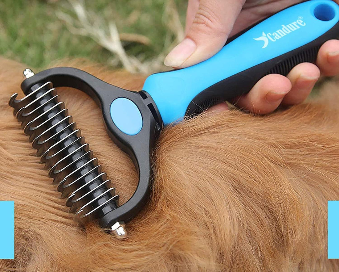 Candure Dog Brush for Shedding & Effective Hair Removal