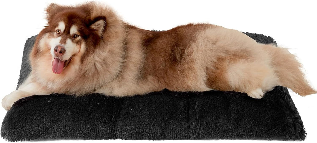 EHEYCIGA Fluffy Dog Crate Bed, Plush Extra Large Plus Dog Pillow
