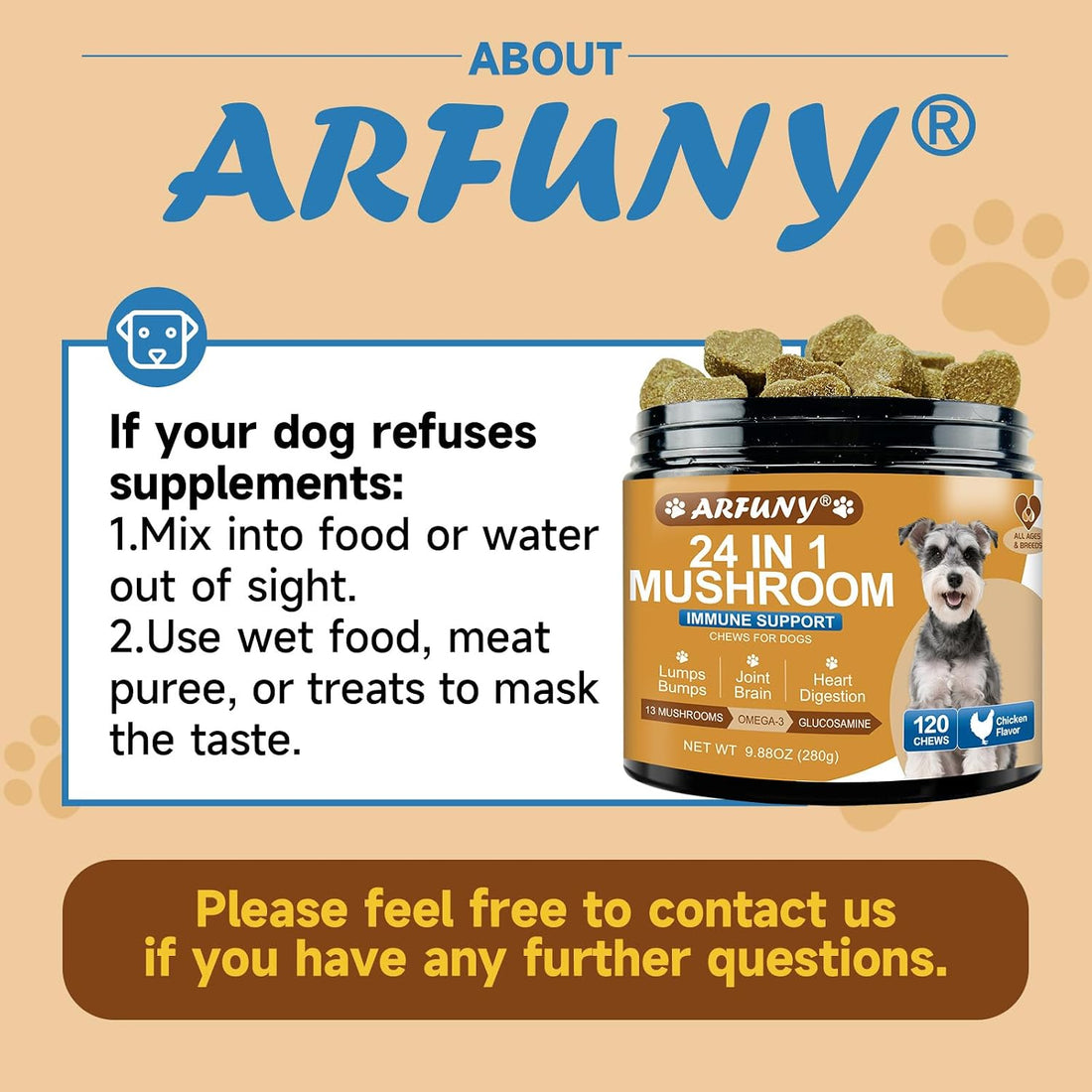 Mushrooms for Dogs - Turkey Tail Mushroom for Dogs - Gut, Skin, Joint