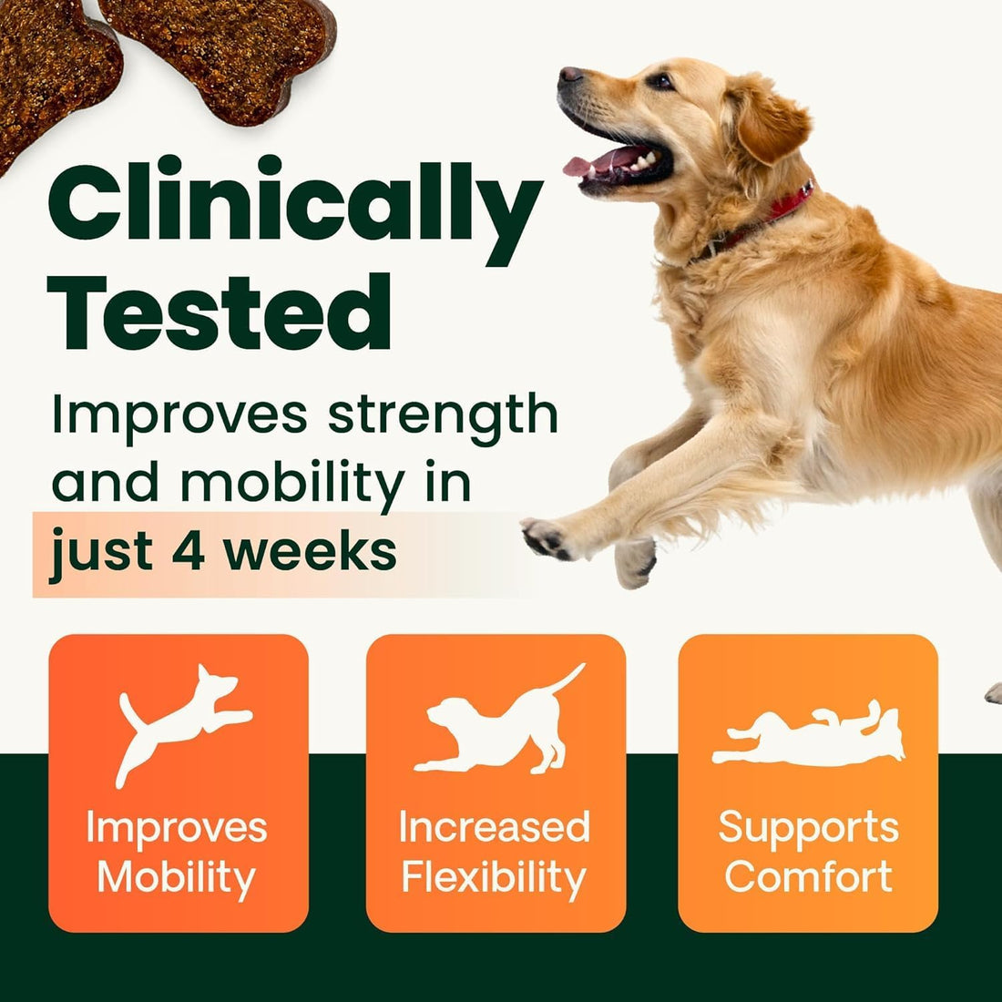 VetriScience Healthy Hip & Joint Chews for Dogs, Chicken, 120 Count