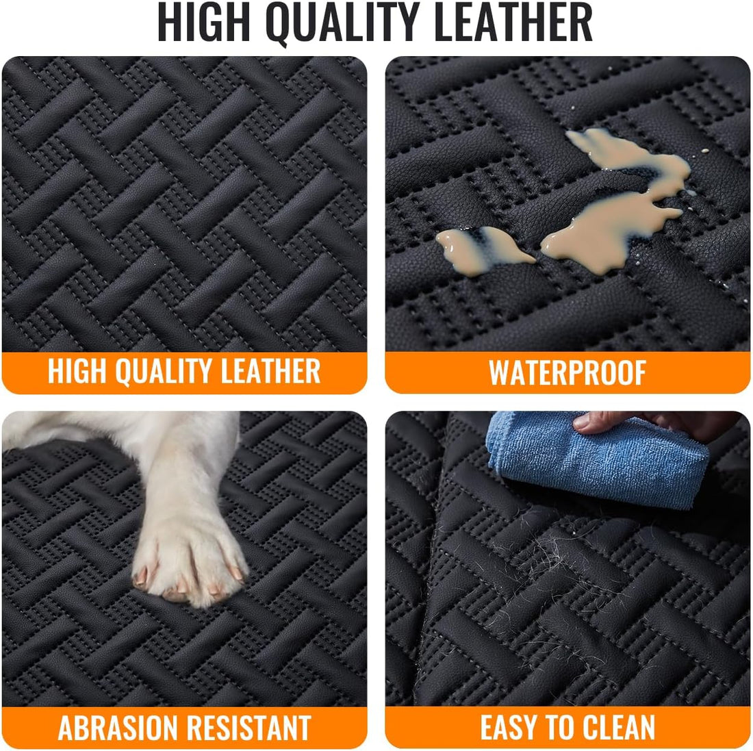 MAXFUT Dog Back Seat Extender for Truck,Truck Dog Seat Cover Back