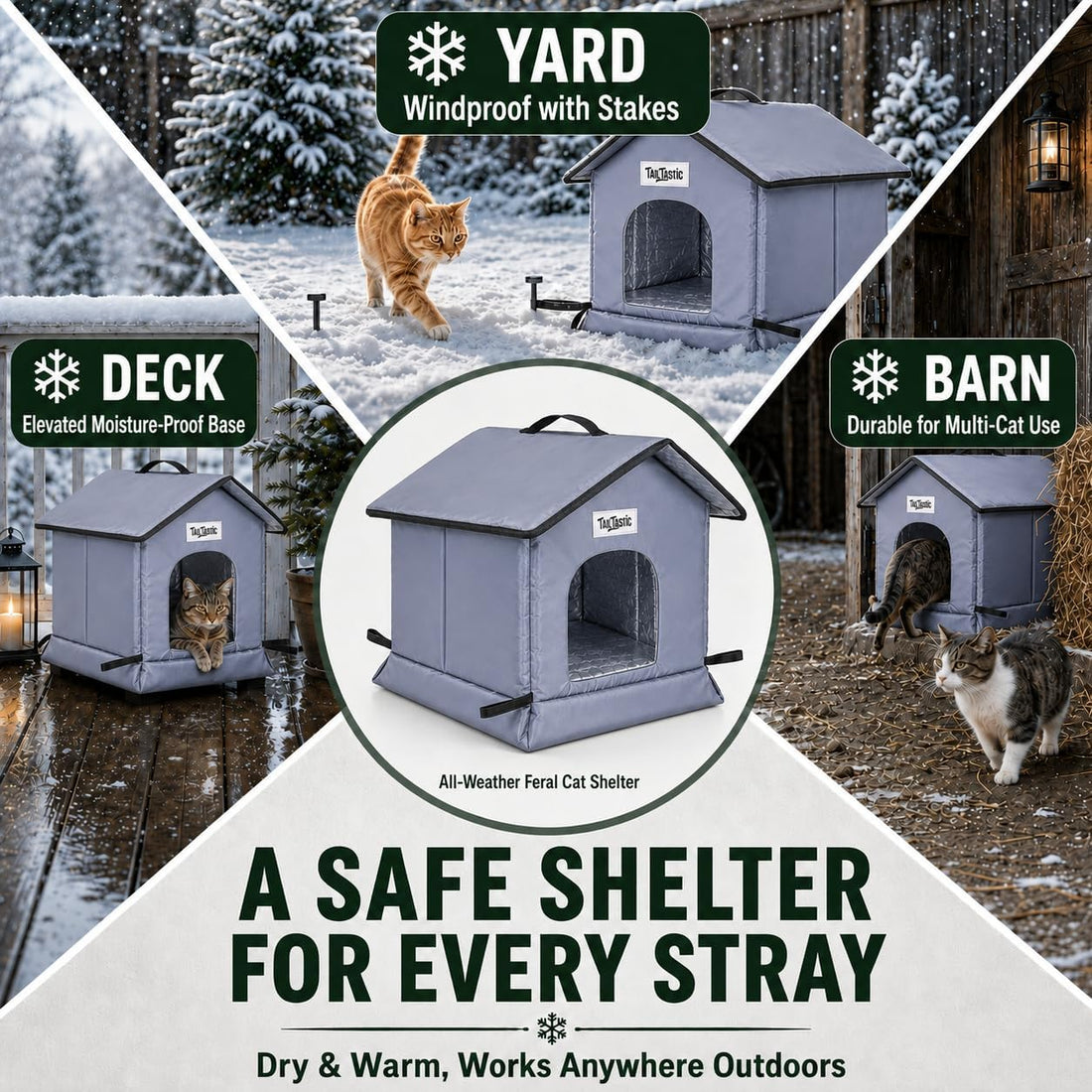 Tailtastic Weather Outdoor Cat House