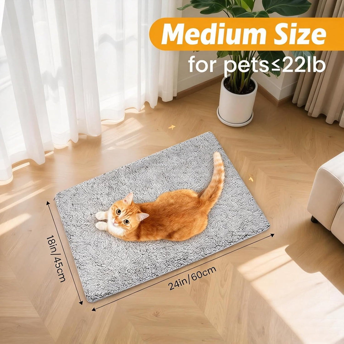 Self Warming Cat Bed, Self Heating Mat for Dog
