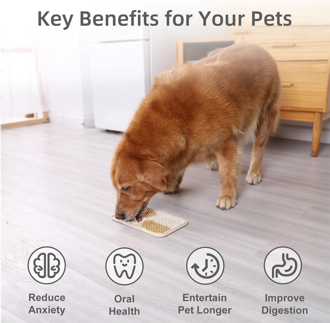 MateeyLife 2PCS Large Lick Mat for Dogs with Suction Cups