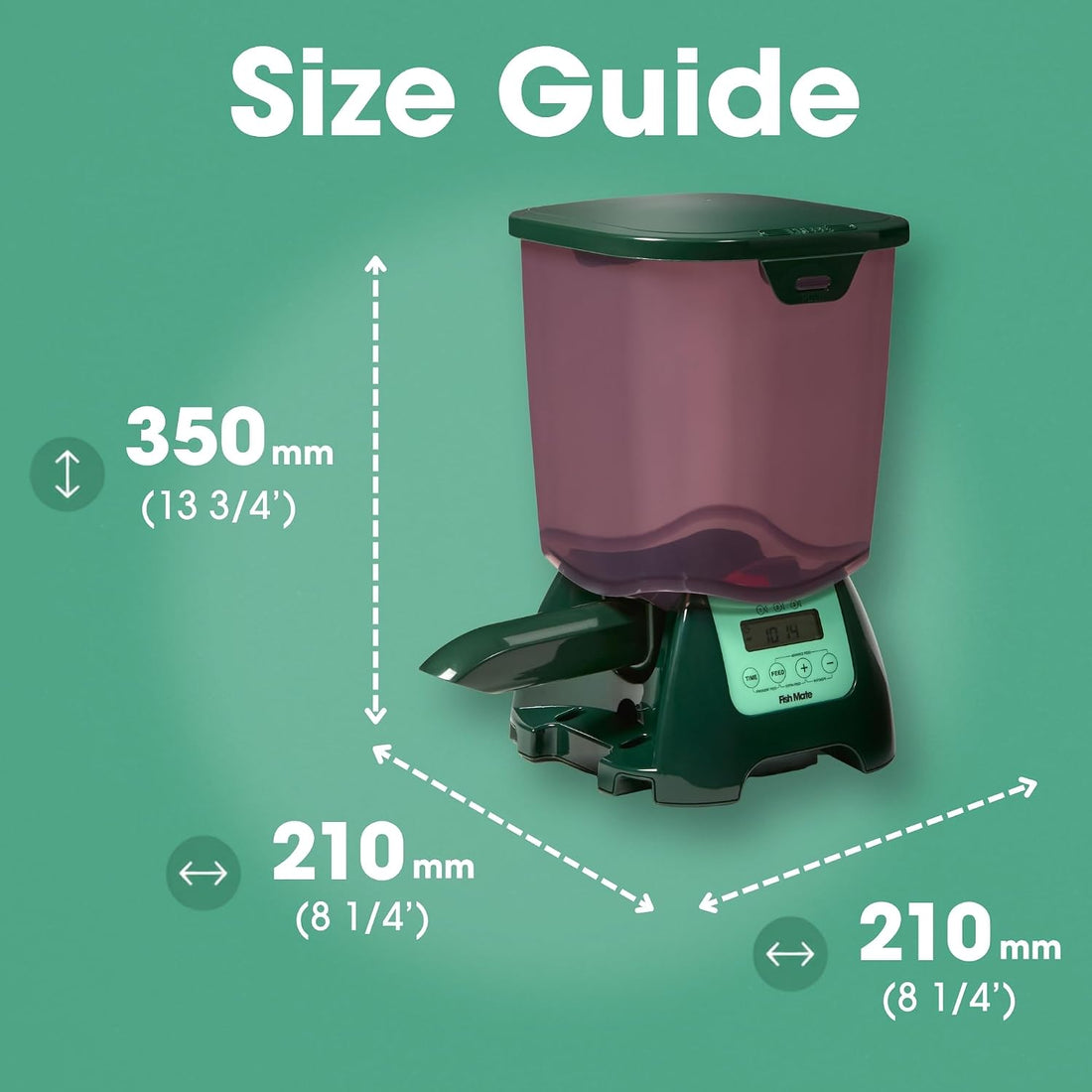 Fish Mate P7000 Automatic Pond Fish Feeder, 7 Litre Capacity