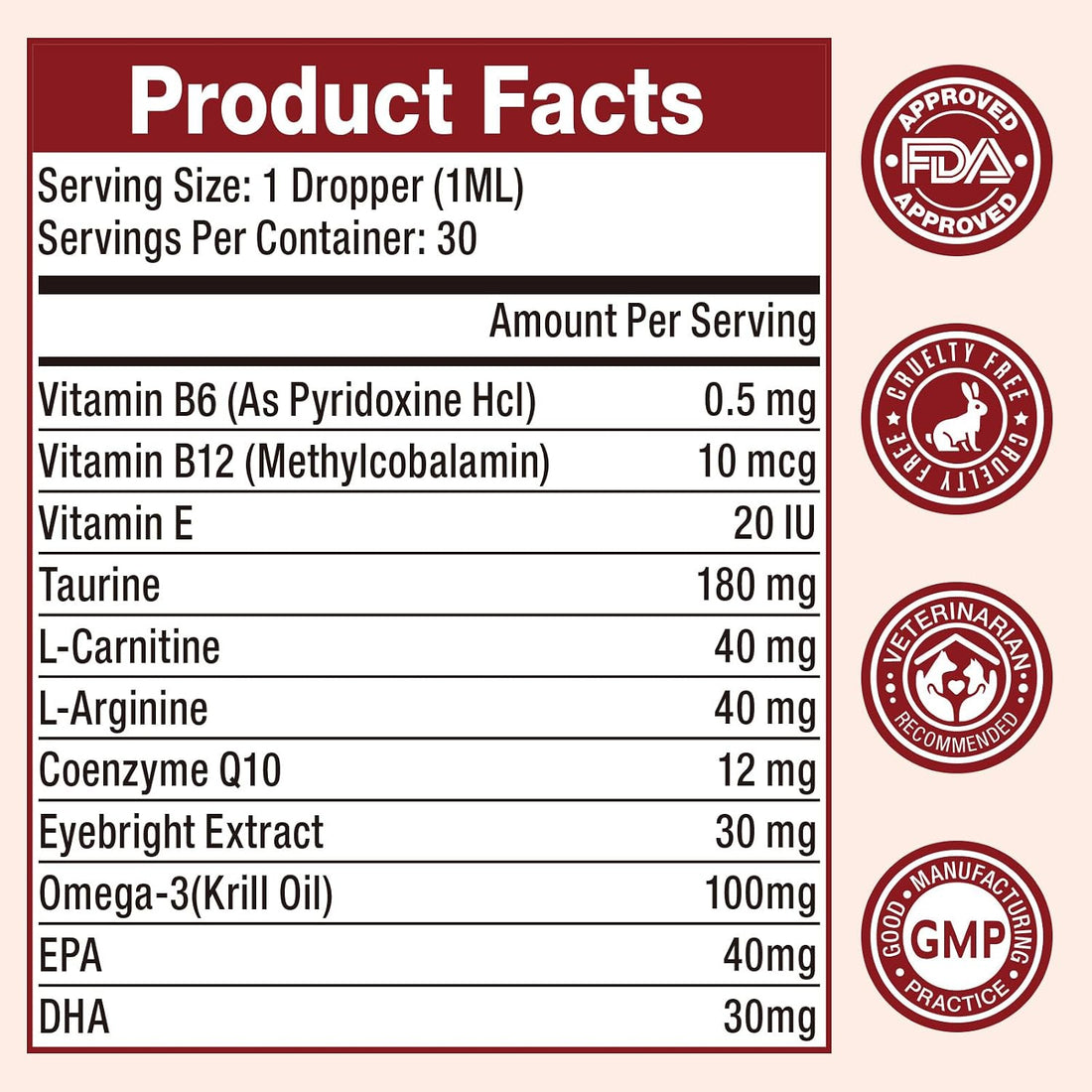 Taurine for Dogs & Cats Supports Healthy Vision, Heart, Immune System