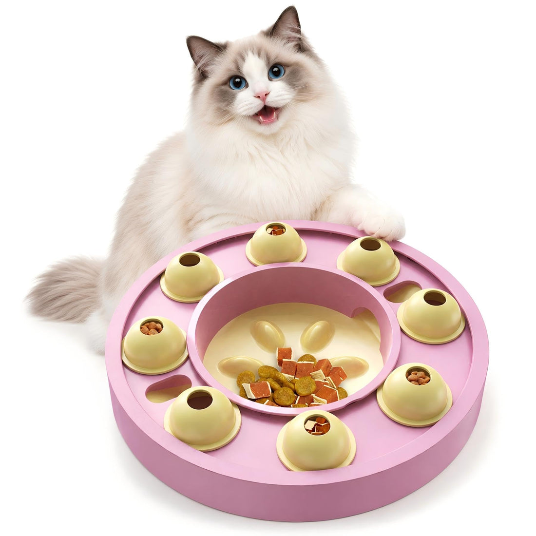 KADTC Cat Puzzle Toy for Cats Indoor, Slow Feeder Bowl for Fast Eaters